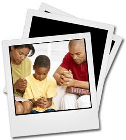 african american family praying